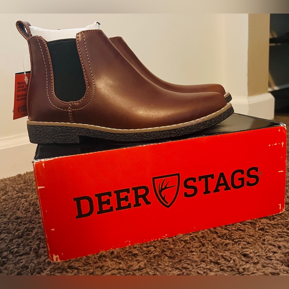 Boys BRaND NeW Deer Stags Brown Zane Boots size 1